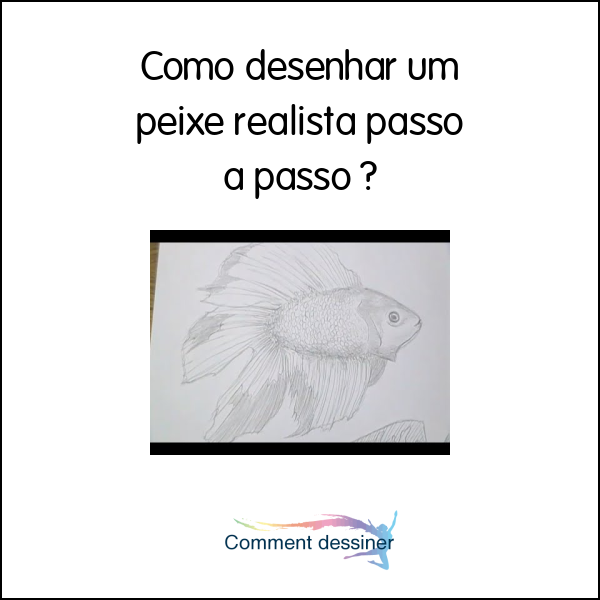 Como desenhar um peixe realista passo a passo